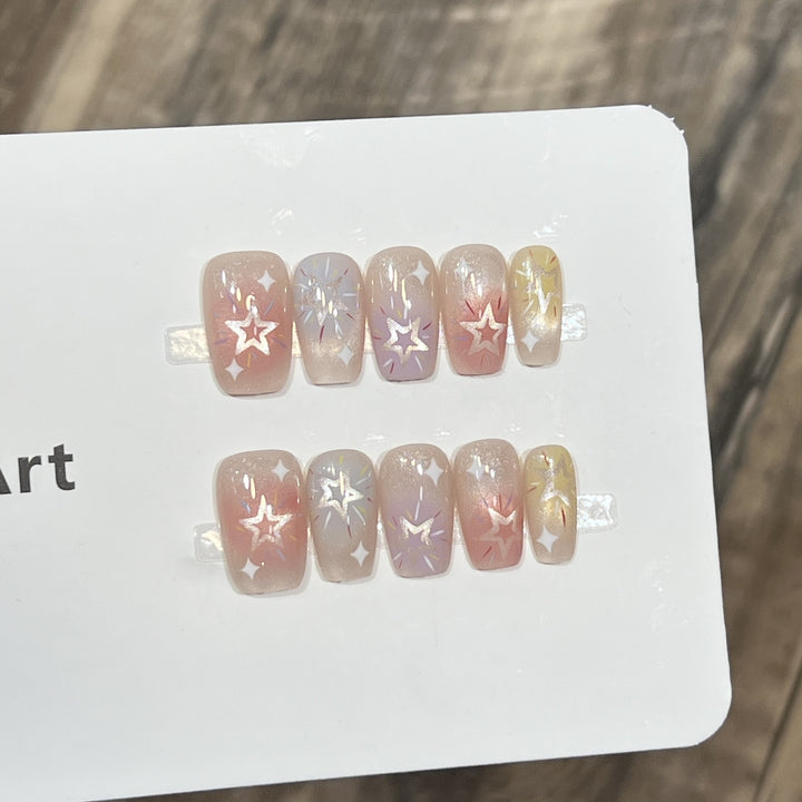 Themed Press-On Nail Art Set with Hello Kitty Designs Bowlift