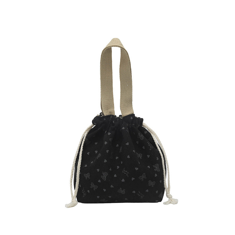 WoTextured Drawstring Mini Pouch Bowlift