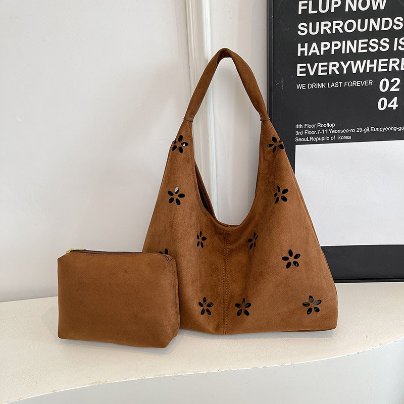 Floral Embroidered Tote Bag Bowlift