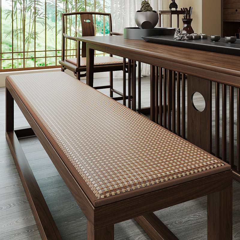 Plush Woven Bench Cushion Mat Bowlift