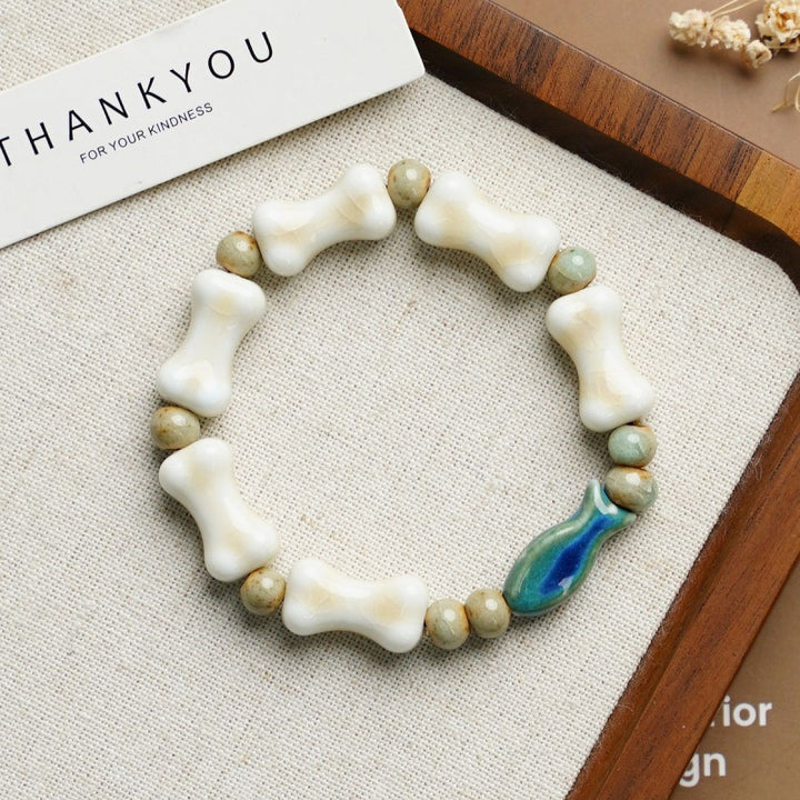 Heart-Shaped Beaded Bracelet Bowlift