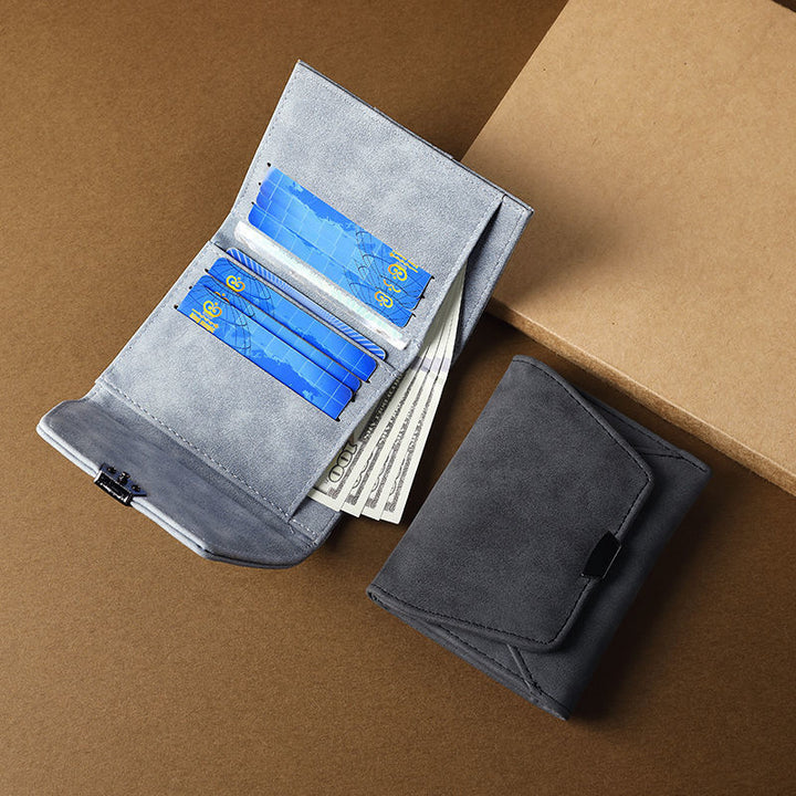 Elegant Textured Leather Card Holder Bowlift