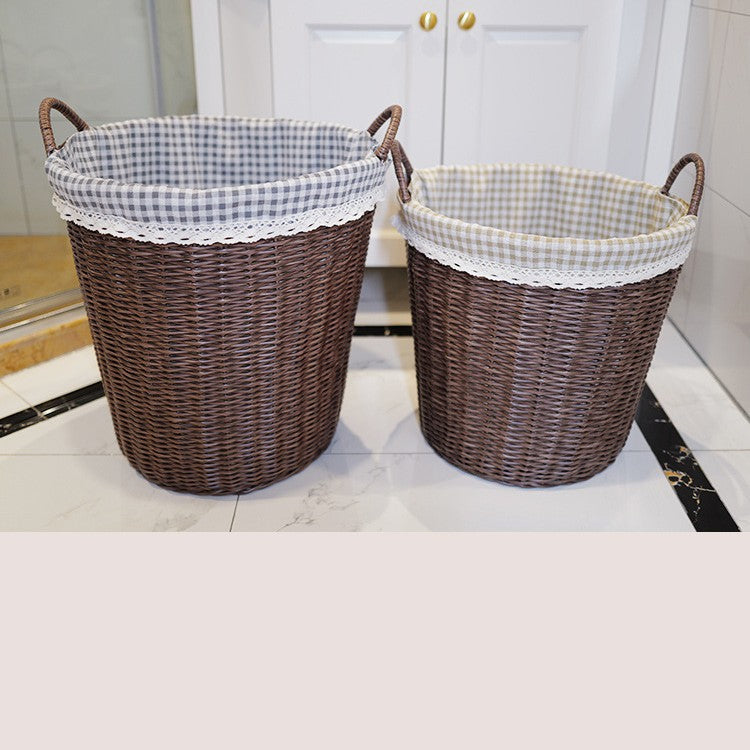 Washing Basket Set Made of Woven Material Bowlift