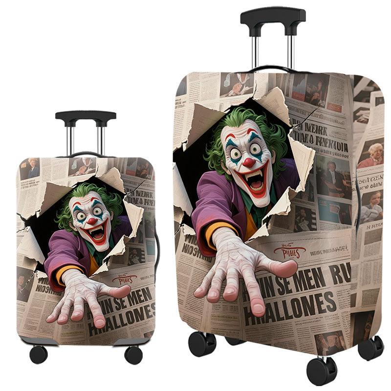 Tropical Leaf Print Hard Shell Luggage Bowlift