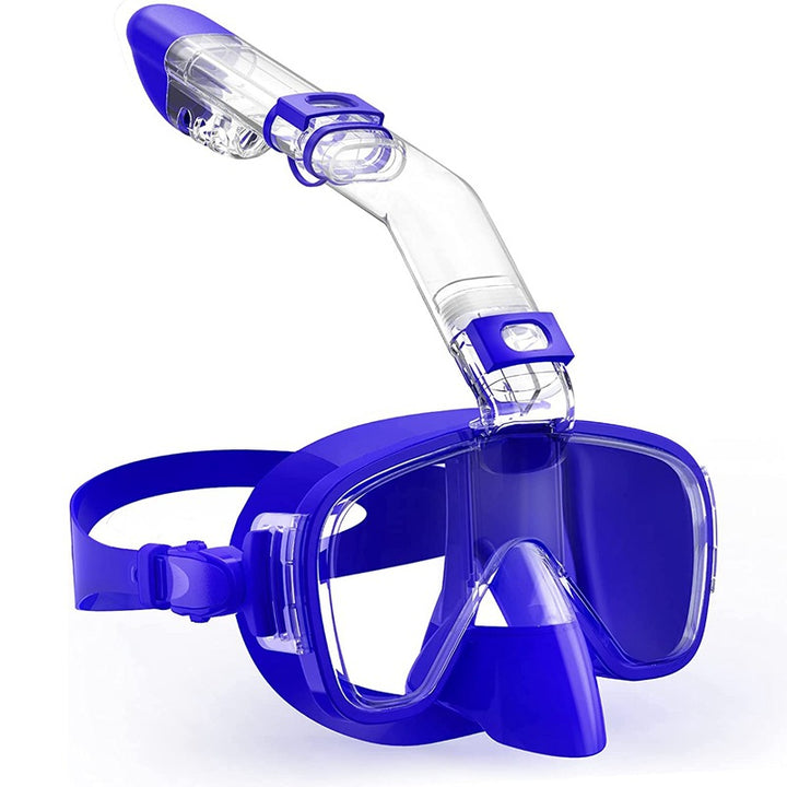 Snorkel mask with integrated swimming goggles Bowlift