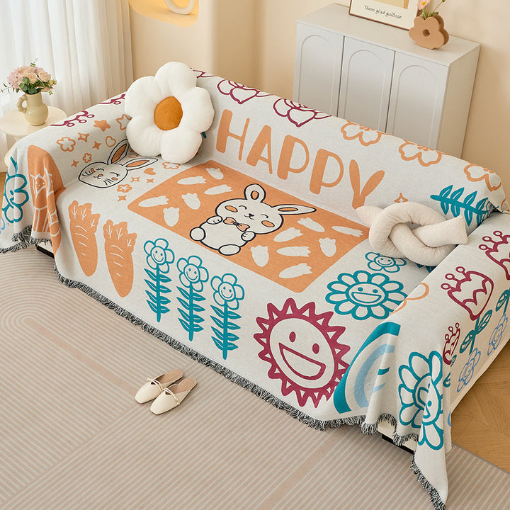 Fun Cartoon-Themed Throw Blanket