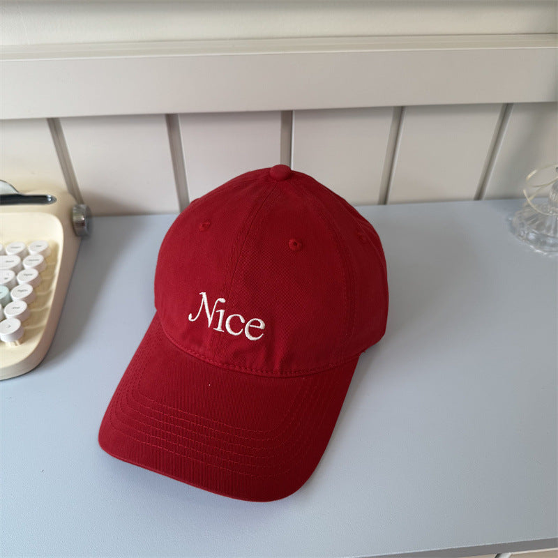 Women's Embroidered Cotton Baseball Cap Bowlift