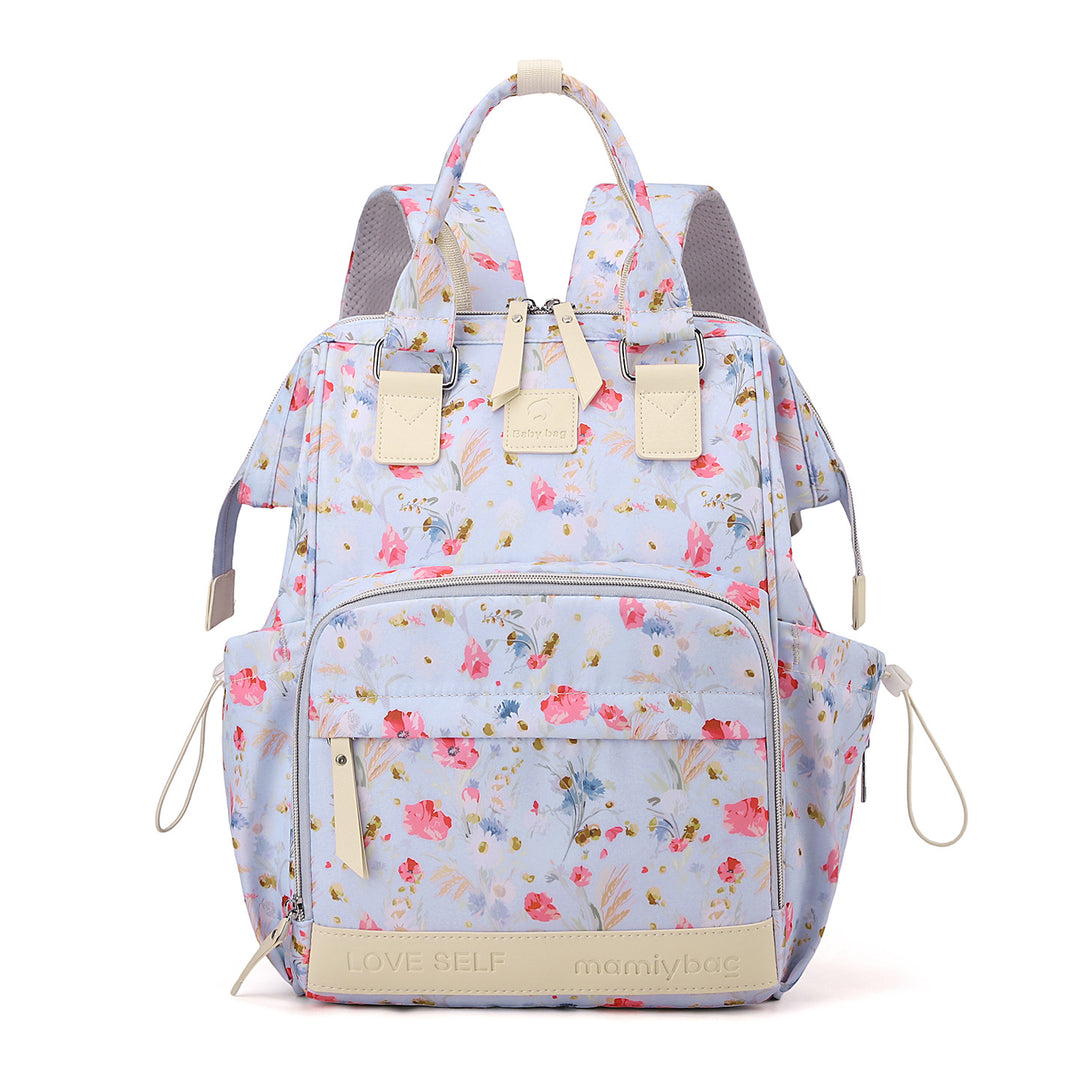 Playful Graphic Print Baby Diaper Backpack Bowlift