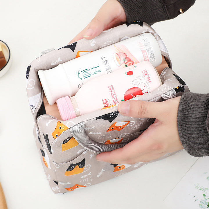 Insulated Flamingo-Themed Lunch Bag