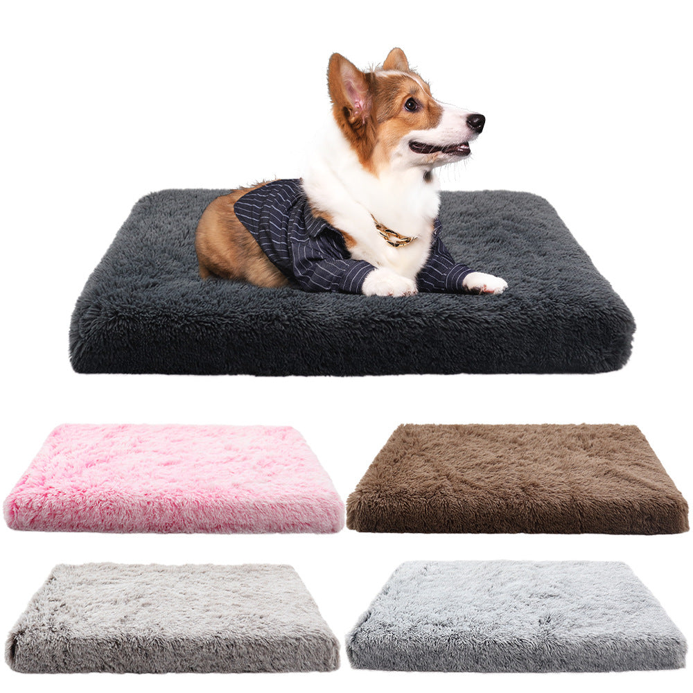 Plush Memory Foam  Mat   Dog Bed