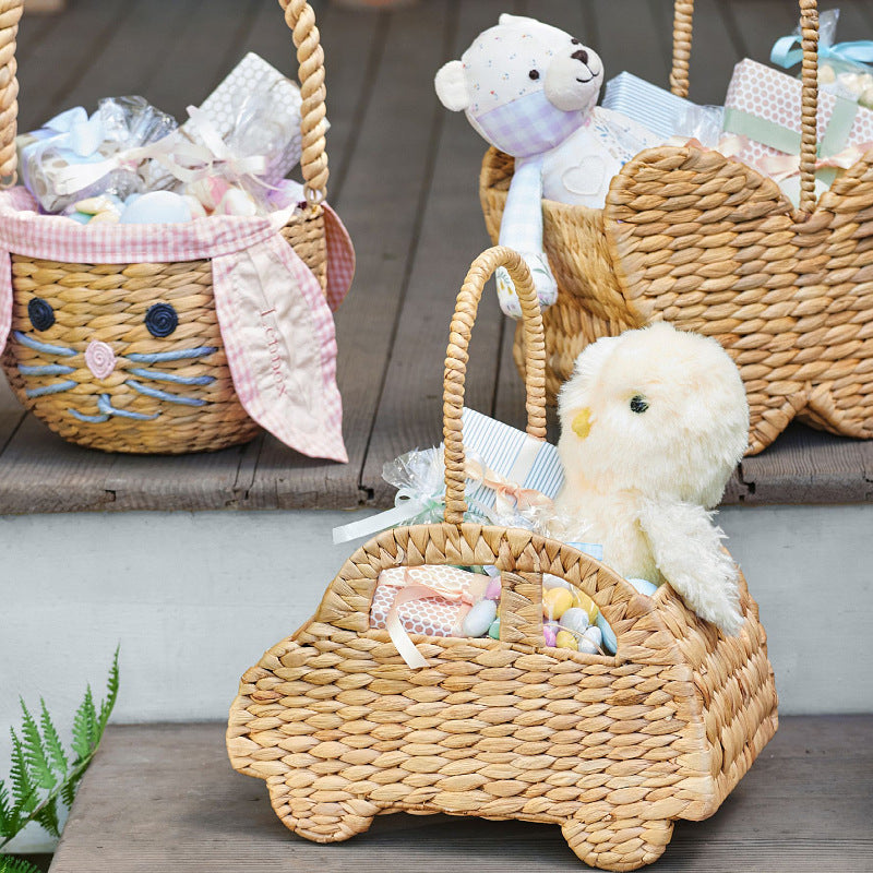 Woven Car-Shaped Storage Basket Bowlift