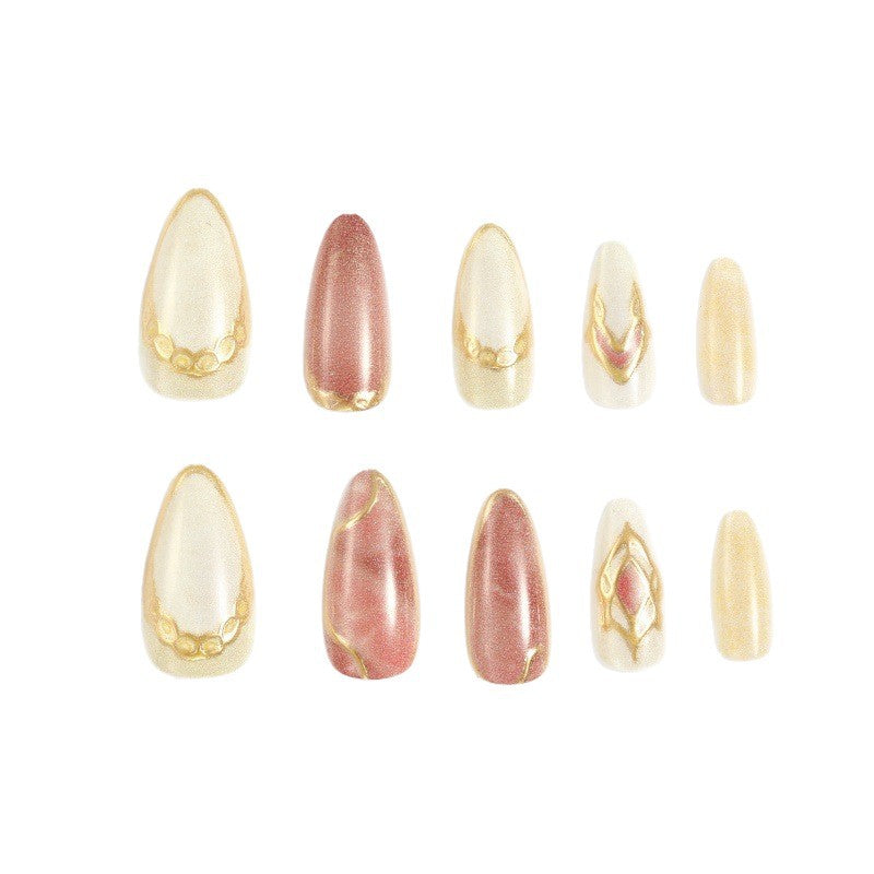Acrylic nails in modern layered look Bowlift