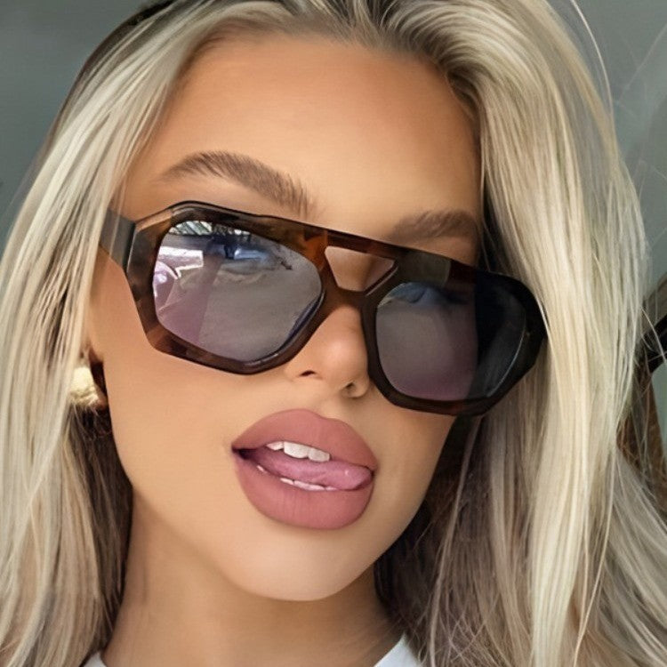 Contemporary Geometric Sunglasses Bowlift