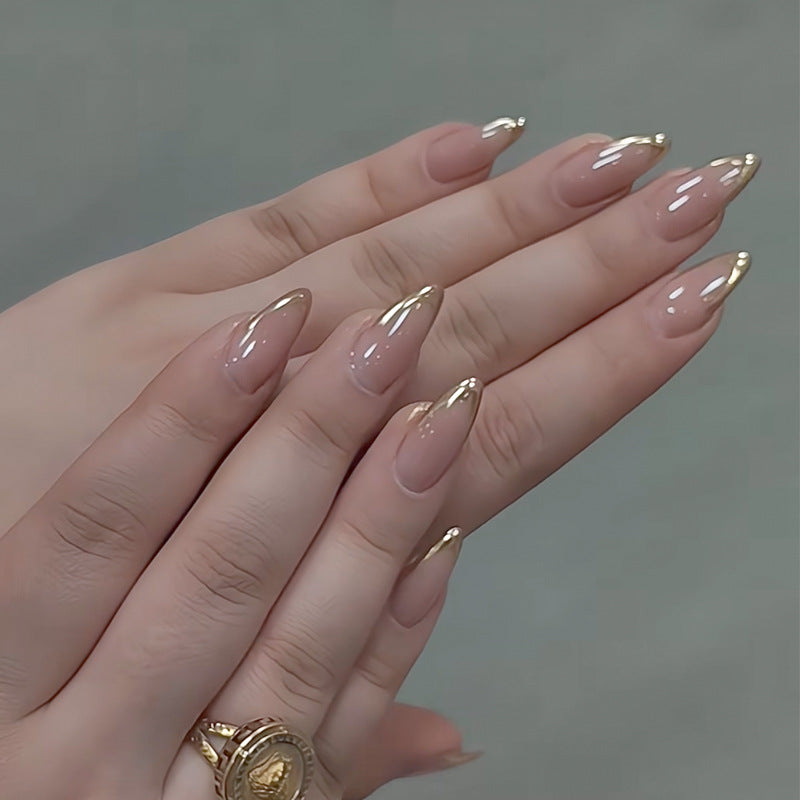 Elegant Heart-Designed Press-On Nail Tips Bowlift