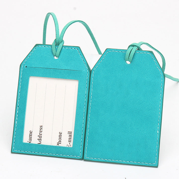 Premium Leather Travel Luggage Tag Bowlift