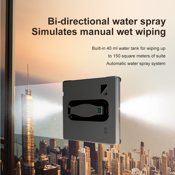 advanced robotic window cleaning system with remote control and safety tether Bowlift