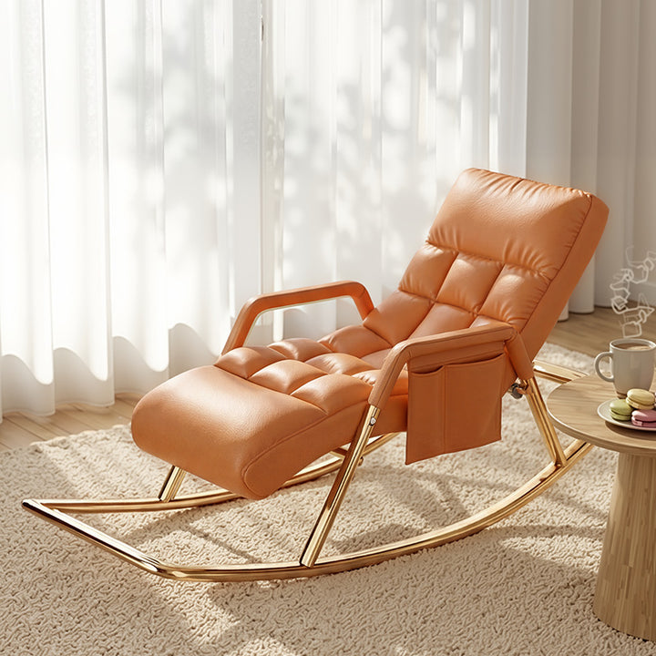 Ladies rocking chair with ergonomic design and luxurious upholstery Bowlift