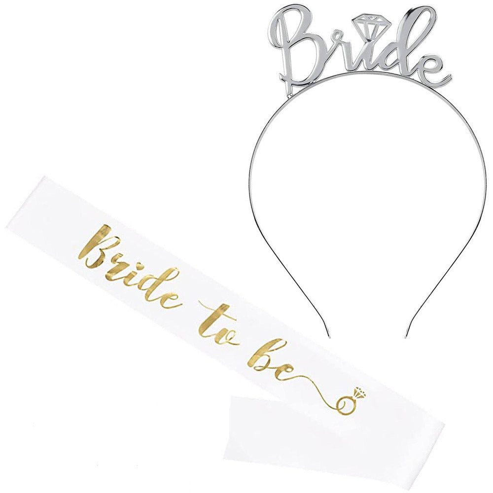 Women's Wedding Crown with Text Bowlift