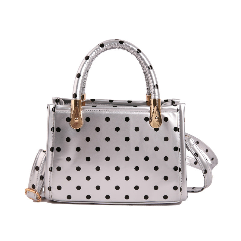 WoChic Polka Dot Handheld Satchel Bag Bowlift