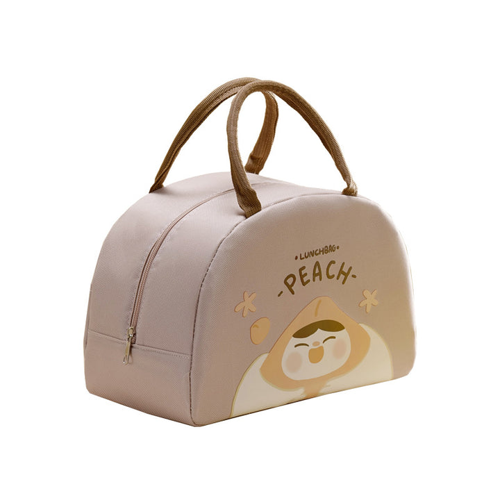 Insulated Avocado Print Lunch Cooler Bag with Dual Top Handles Bowlift