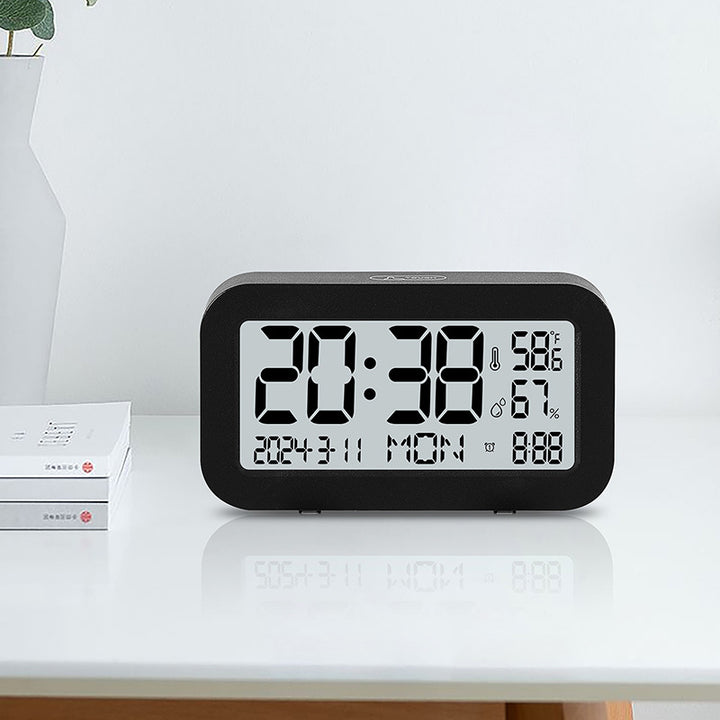 Digital Multi-Function Alarm Clock with Weather Display Bowlift