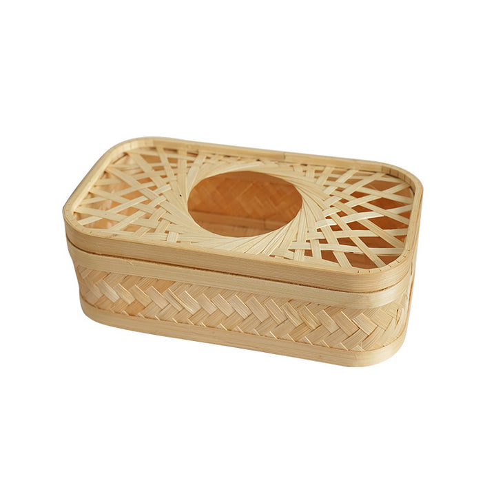 Rectangular storage basket with woven structure Bowlift
