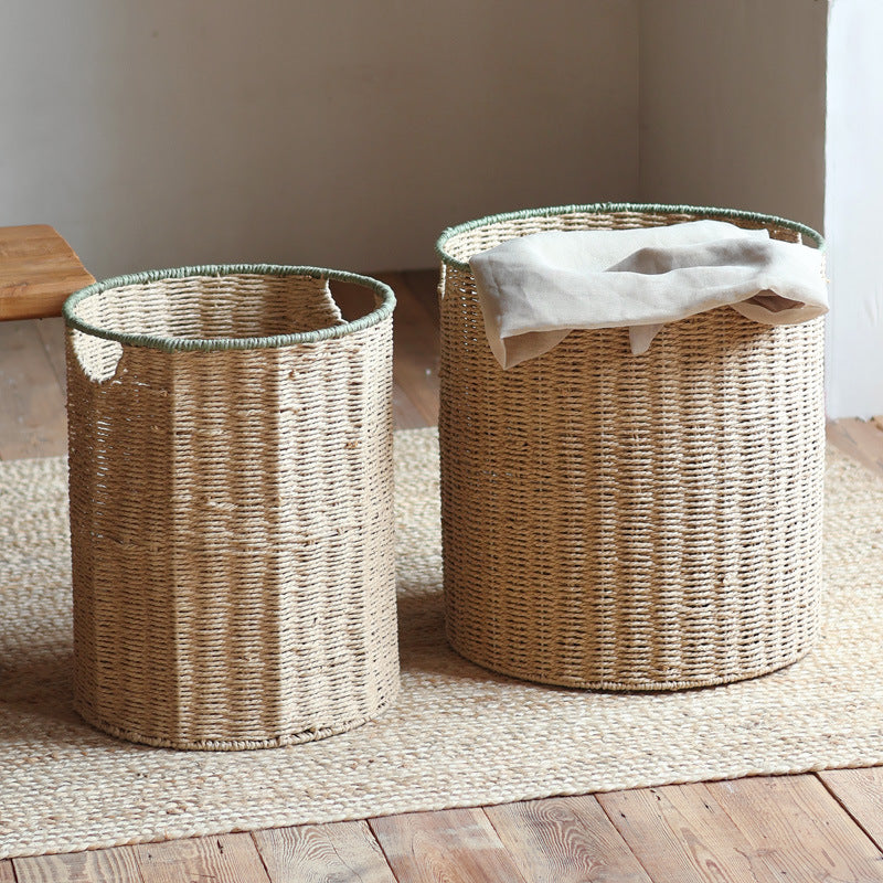 Handmade storage basket with lid Bowlift