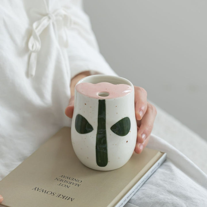 Playful Ceramic Animal-Themed Cup