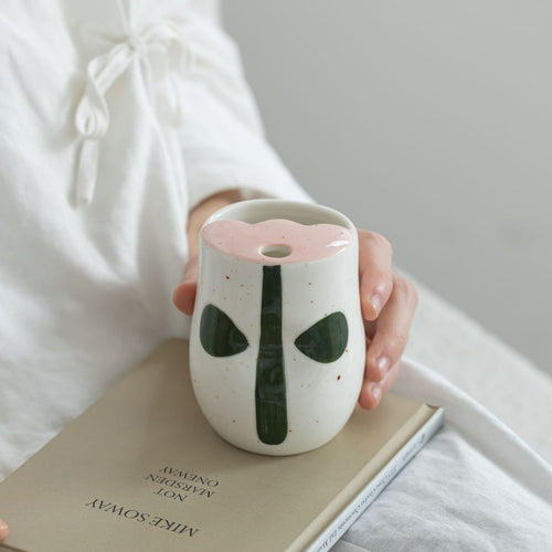 Playful Ceramic Animal-Themed Cup
