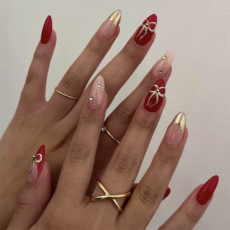 Creative artistic nail design with stylish motifs Bowlift