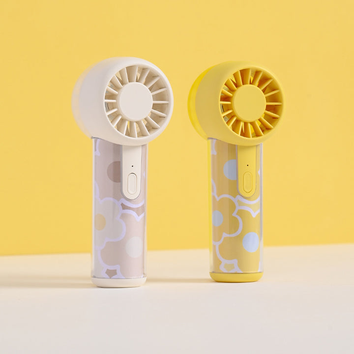 Unisex nano compact portable handheld fan rechargeable via USB with quiet operation and ergonomic grip Bowlift