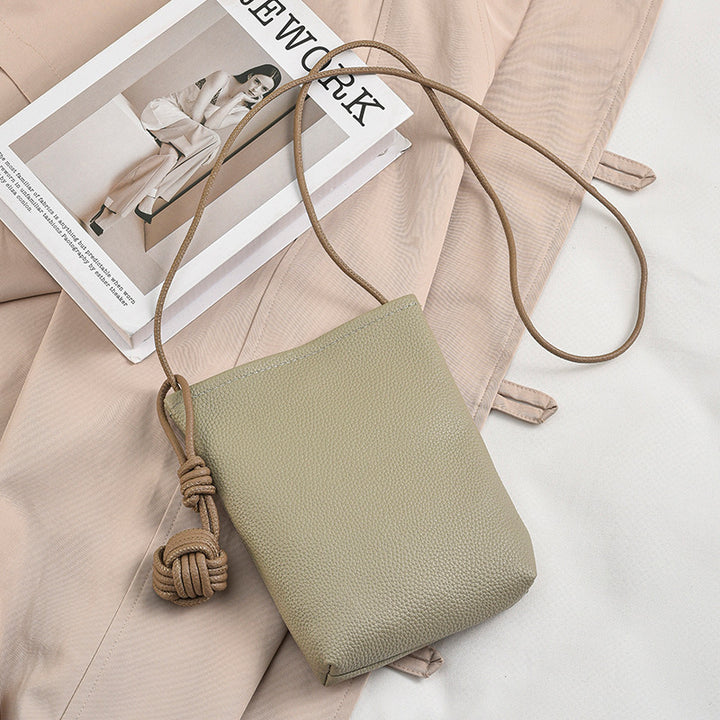 Crossbody Leather Mini Pouch Bowlift
