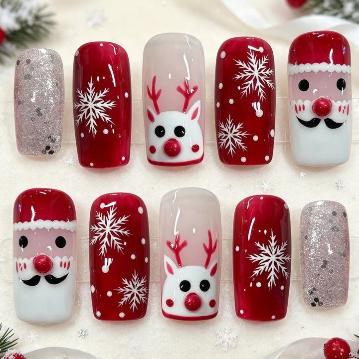 Artificial Christmas Art Nails Bowlift 1787298982