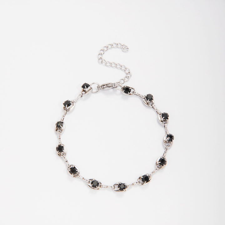 Elegant Gemstone Accent Link Bracelet Bowlift