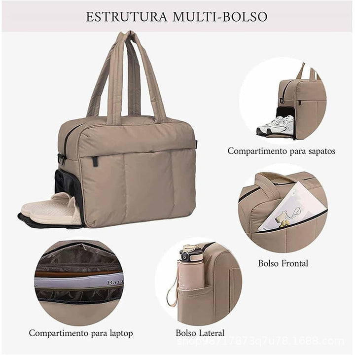 Multifunctional tote bag with insulated interior compartment Bowlift