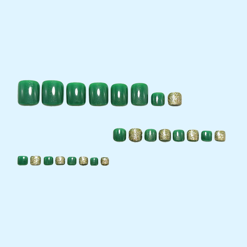 Fake nail set with sparkling glitter accents Bowlift