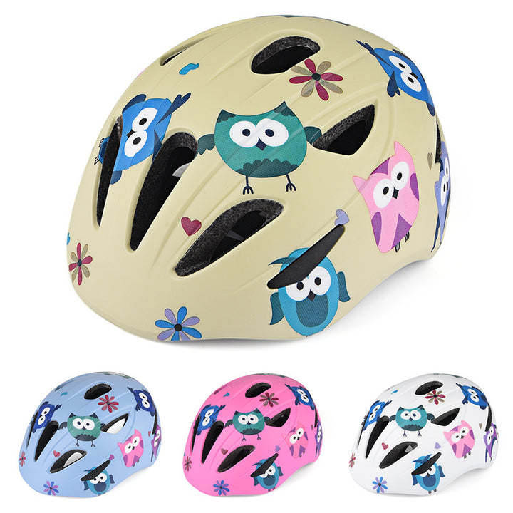 Children's Cute Animal Print Bicycle Helmet Bowlift
