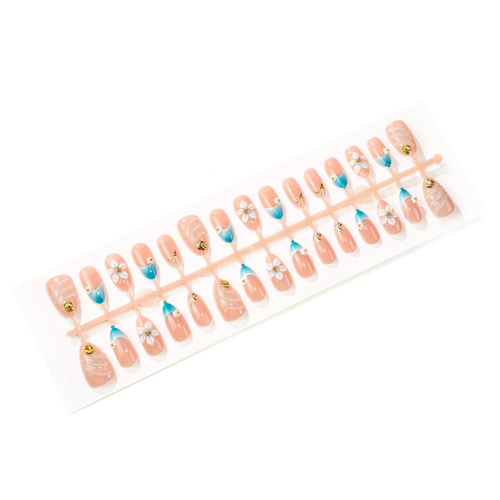 Floral Design Press-On Nails