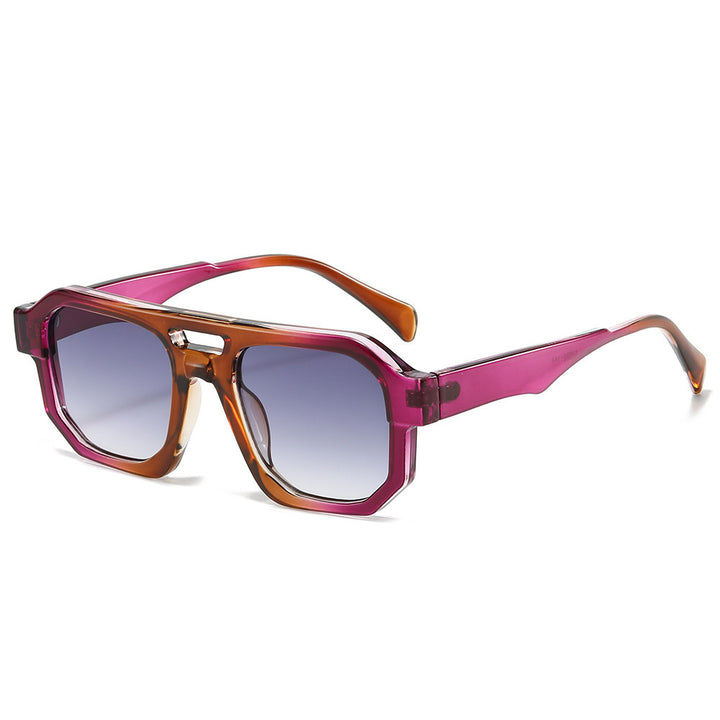 Fashion-Forward Geometric Oversized Sunglasses Bowlift