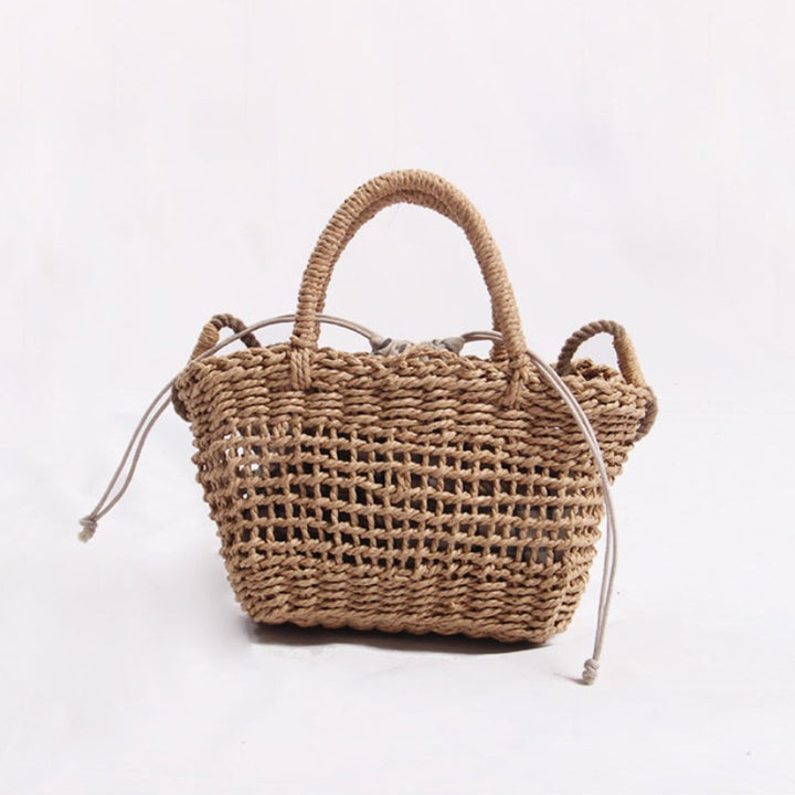 Handcrafted basket bag with detachable shoulder strap Bowlift