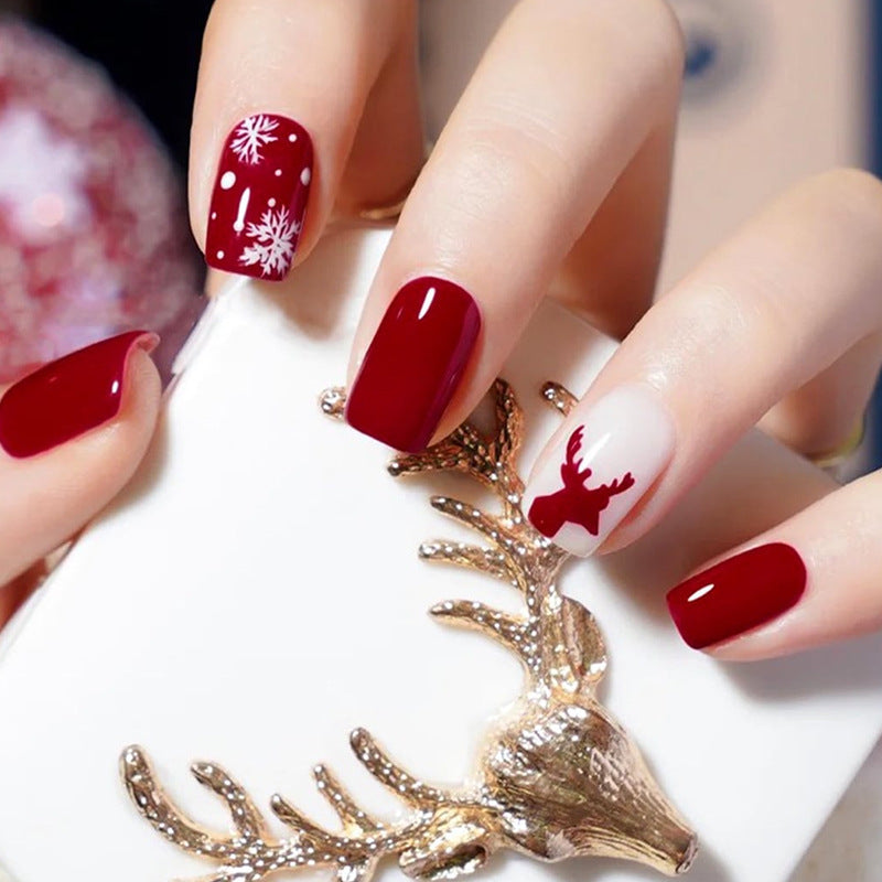 Artificial Christmas Art Nails Bowlift