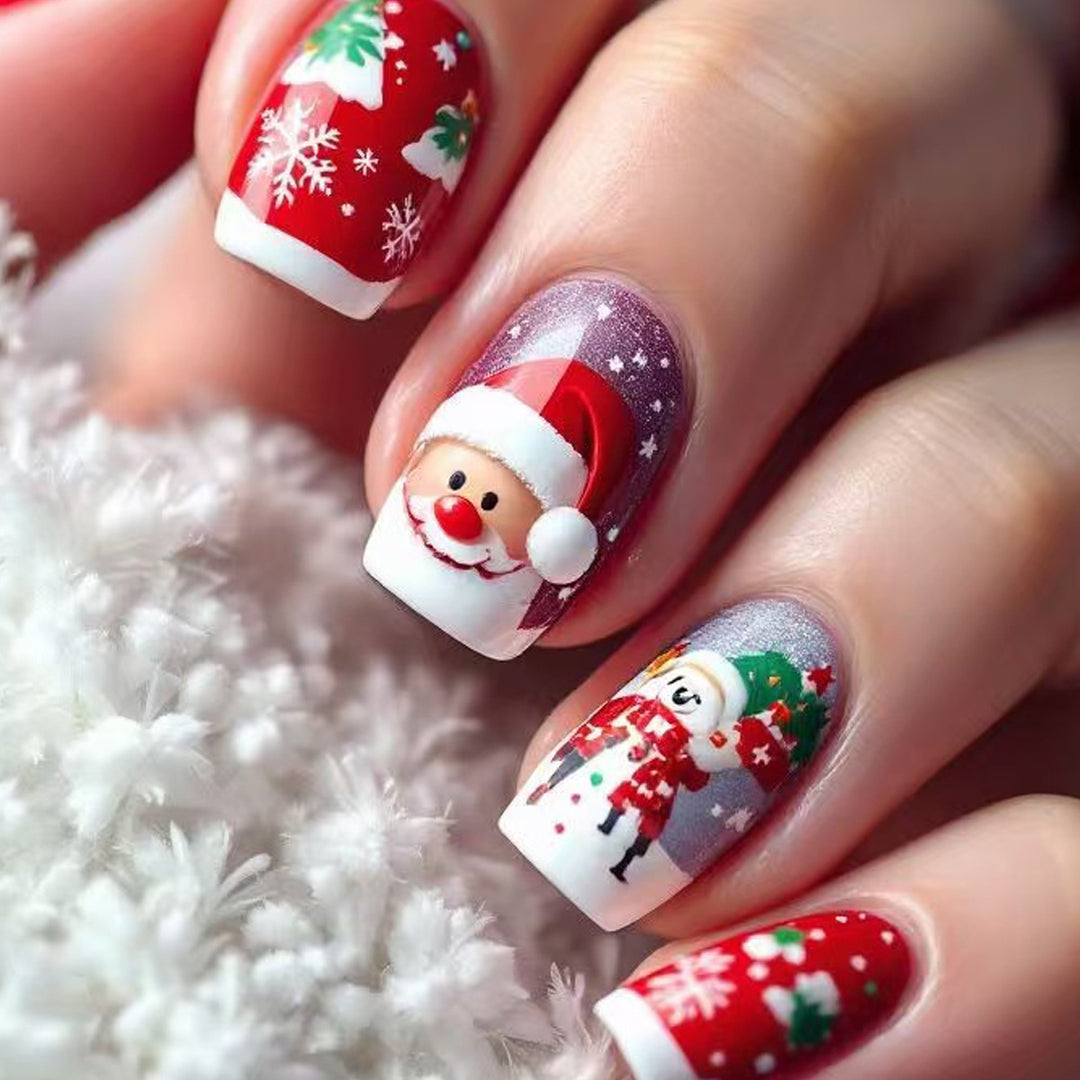 Festive Character-Themed Nail Art Bowlift