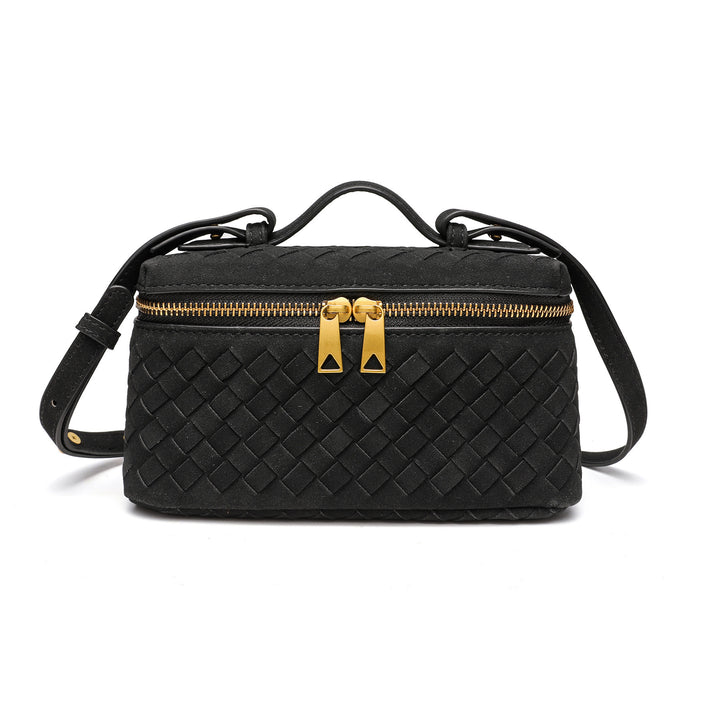Textured Woven Crossbody Bag Bowlift