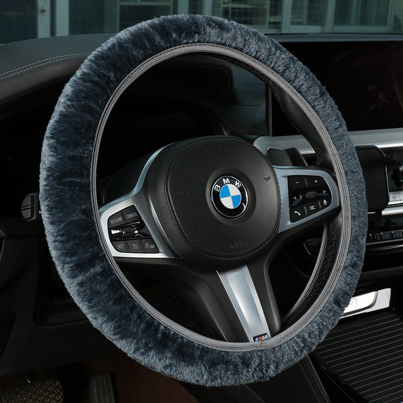 Plush Shearling Steering Wheel Cover Bowlift