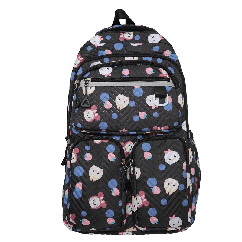 Fun Character Design Quilted Backpack Bowlift