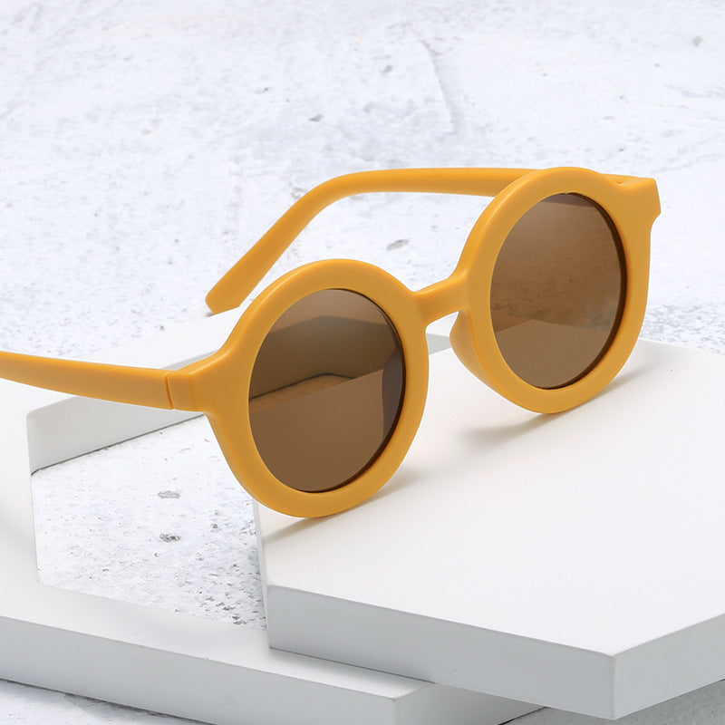 Women's stylish round sunglasses with modern plastic frame Bowlift