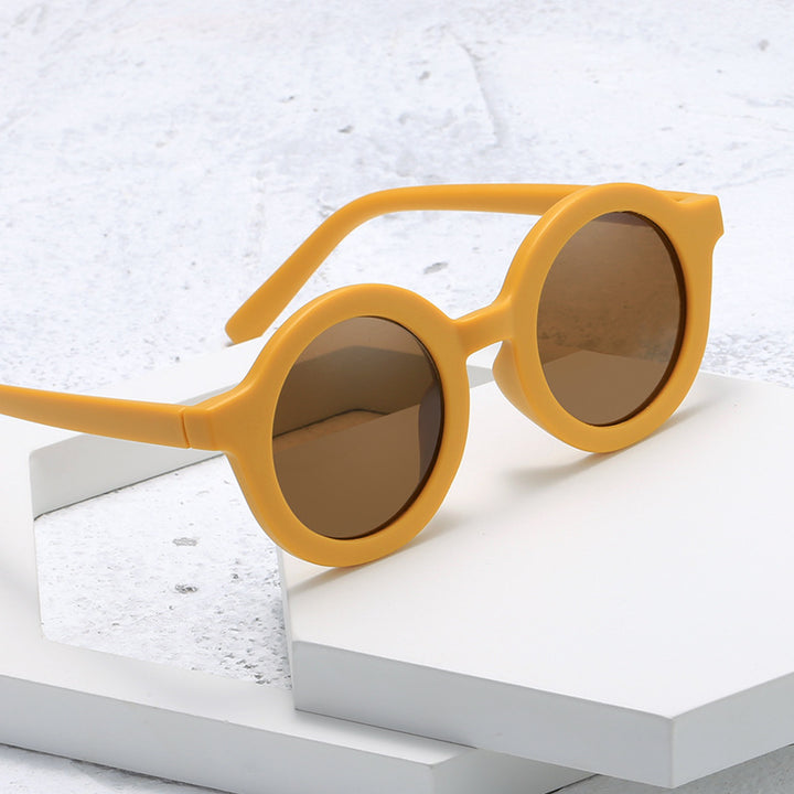 Women's stylish round sunglasses with modern plastic frame Bowlift