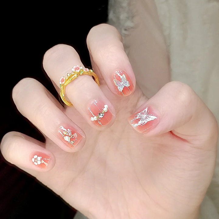 Creative Nail Art Set with Floral Decorations Bowlift