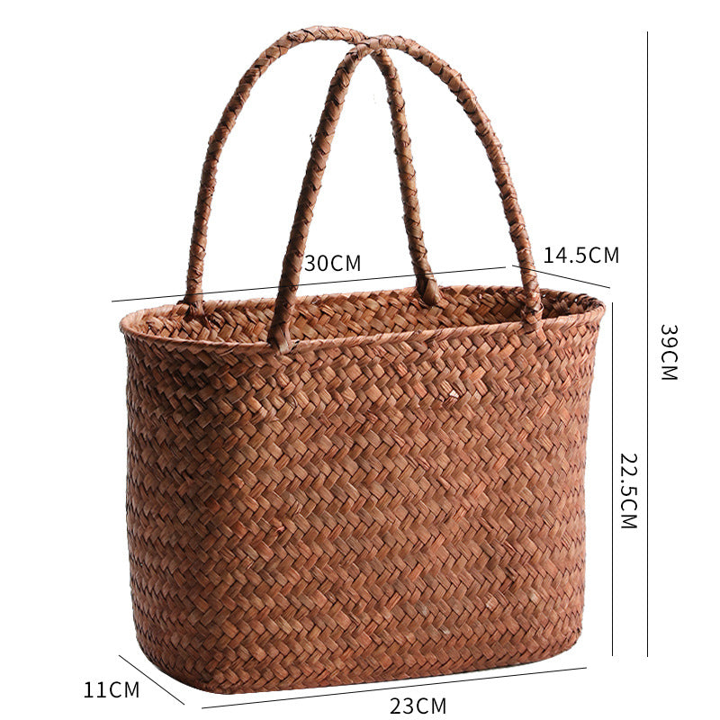 Unisex Braided Basket with Sturdy Handles Bowlift