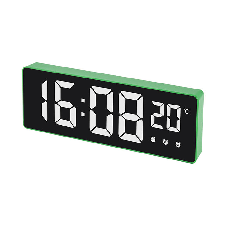 Digital table alarm clock with temperature display and LED display Bowlift